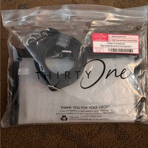 NWT - Thirty-One Clear Crossbody